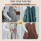Oversized Gebreid Trui-Vest met V-Hals en Zijzakken-1